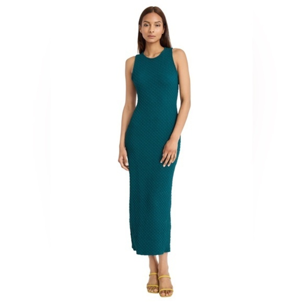Anthro | Donna Morgan Dark Emerald Green Damen Keyhole Back Maxi Dress Size 4